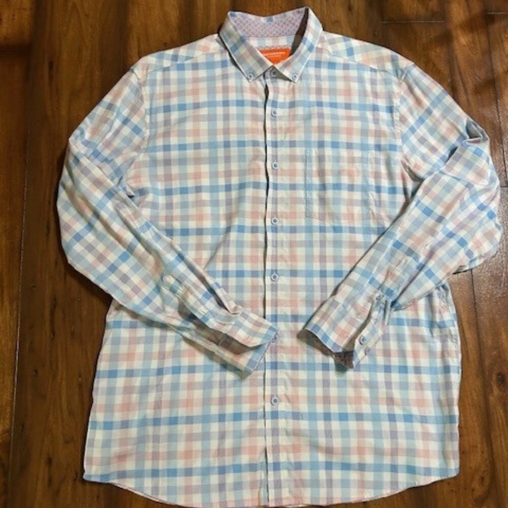 Johnston & Murphy men's dress shirt - size large